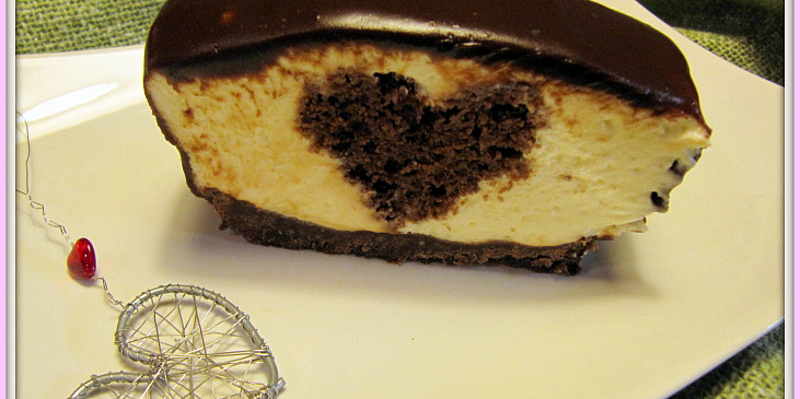 Srdíčkový "cheesecake"