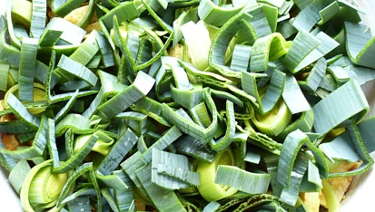 Tofu zapékané s pórkem