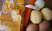 Uzená kuřecí česnečka se zeleninou, Část dalších použitých surovin