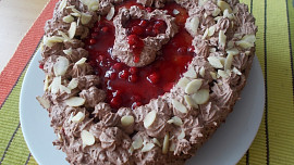 Valentýnské srdce - dortík