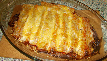 Zapečené cannelloni s masovou náplní
