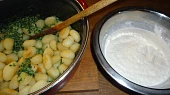 Zapečené špenátové gnocchi