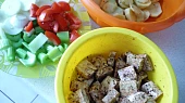 Zeleninové ražniči s tofu