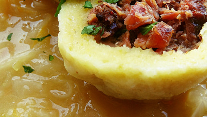 Bramborové koule s uzeným masem, Bramborové koule s uzeným masem