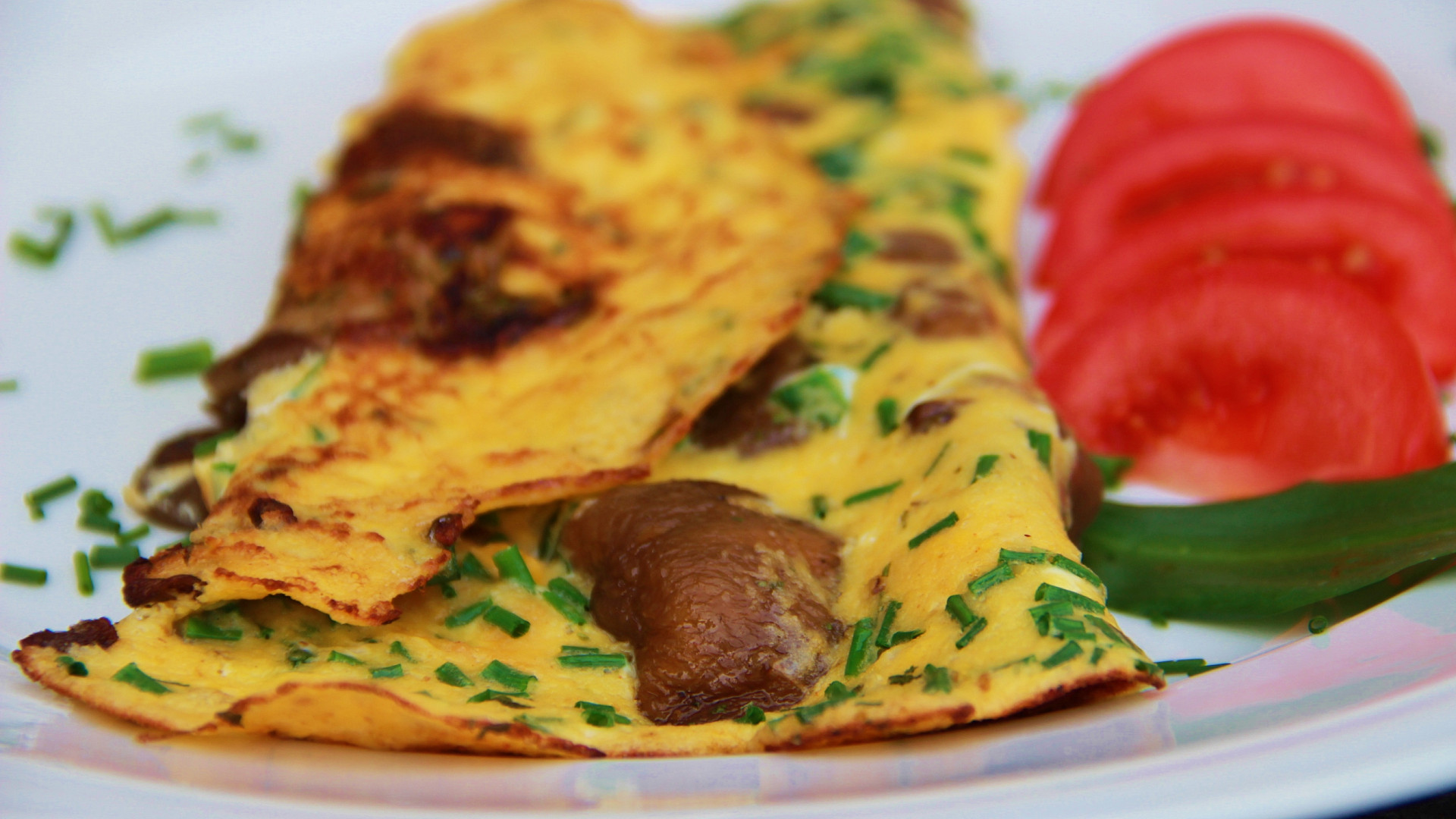 Bylinková omeleta s hlívou