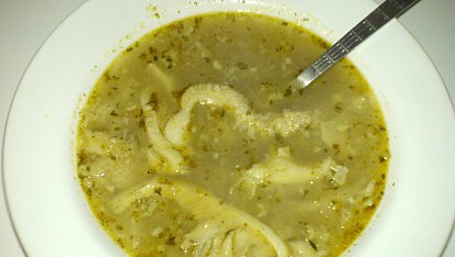 Dršťková polévka z předvařených drštěk