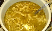 Dršťková polévka z předvařených drštěk