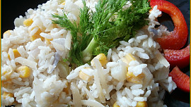 Fenyklové rizoto s kukuřicí a smetanou
