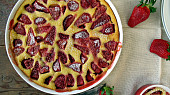 Francouzská třešňová bublanina (Clafoutis), Jahodové clafoutis