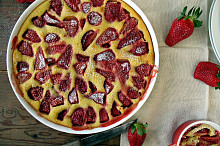 Jahodové clafoutis