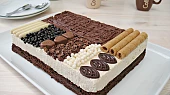 Kávové brownie s pěnou z marshmallows