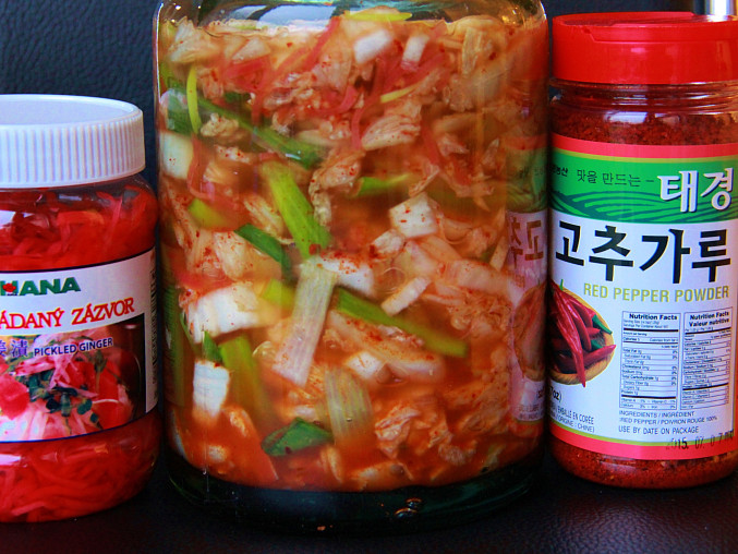 Korejské kimči  kvašená národní zdravá pochoutka)