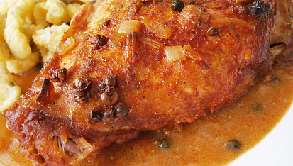 Králík na pepři, v rajčatové šťávě, Detail