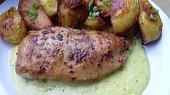 Kuřecí s wasabi žloutkovou omáčkou