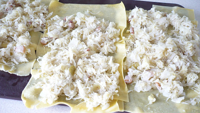 Lasagne jako šneky