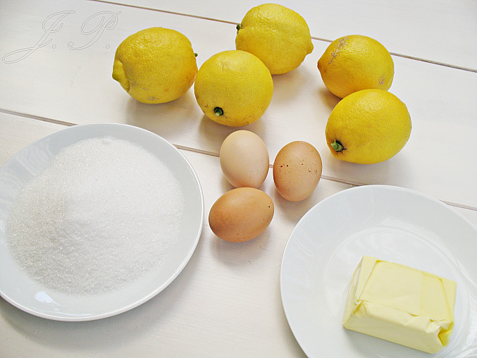 Lemon Curd z mikrovlnky, suroviny