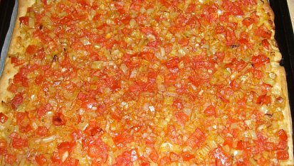 Mallorský zeleninový koláč - Coca de trampó