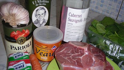 Osso buco s parmezánovým baby špenátom