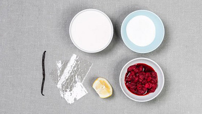 Panna cotta s malinovou omáčkou