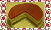Piškotový dort s tvarohem a jahodovým želé