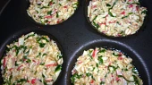 Placičky ze surimi, vloček a špenátu