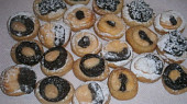 Svatební koláčky - nekynuté, Koláčky mix, průměr kolečka 3 cm