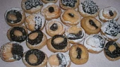 Svatební koláčky - nekynuté, Koláčky mix, průměr kolečka 3 cm