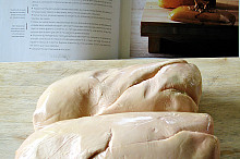 Kachní játra (foie gras) před upravením