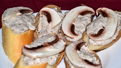 Žampionová pomazánka podle Pejli