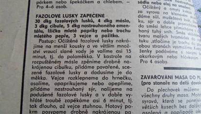 Zapečené fazolové lusky