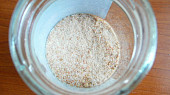 Bezlepková mořská štika v rýžové krupičce(bez vajec), hotová obalovací směs (co zbyla)