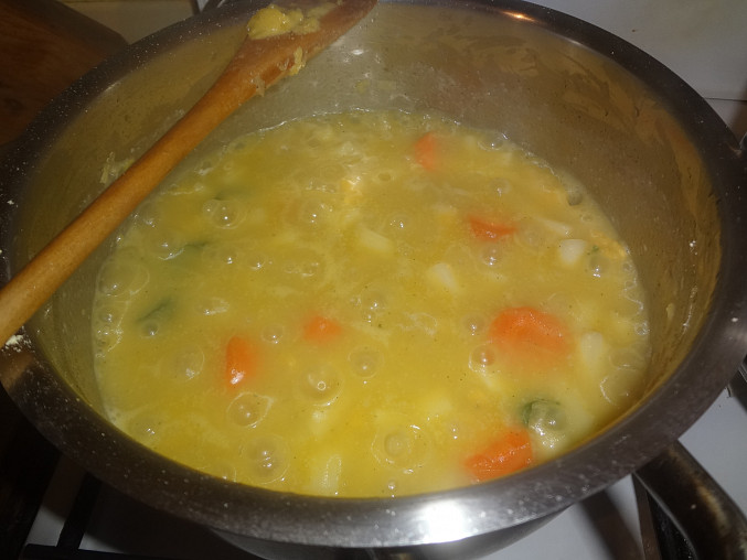 Chřestová polévka s mrkví