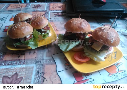 Famózní burgery +  (domácí bulky)
