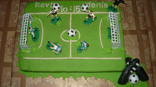 Fotbalové hřiště pro dva fotbalisty(10 a 15let)