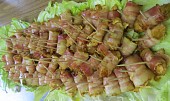 Gyrosové kuřecí kousky zabalené v anglické slanině