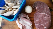 Hovězí roláda na hlívě ústřičné, Část použitých surovin