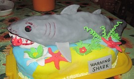 Jak se dělá žralok- sladký dort