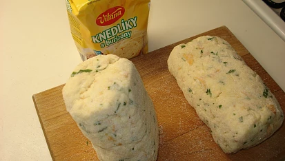 Knedlík šup sem - ze sáčku