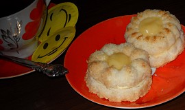 Kokosové bábovičky plněné citronovým krémem