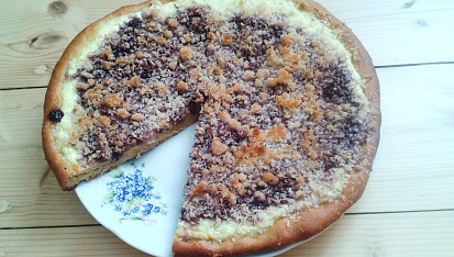 Kynuté koláče bez kynutí s kokosovou drobenkou