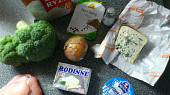Kuřecí nudličky s omáčkou z brokolice, nivy a smetany, Suroviny.