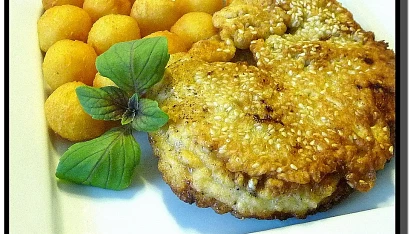 Kuřecí řízky v těstíčku se sezamem