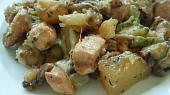 Kuřecí s brambory, cuketou a žampiony, Kuřecí s brambory, cuketou a žampiony