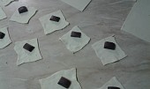 Listové šátečky s čokoládou