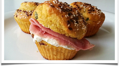 Muffiny z kukuřičné mouky
