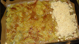 Rebarborový crumble