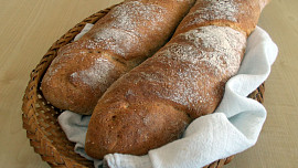 Rustikálny ždímaný chléb