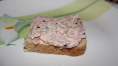 Salámová pomazánka s cibulí