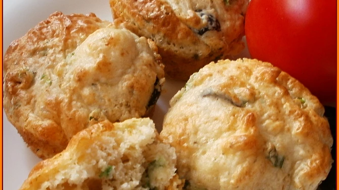Slané "pizza" muffiny
