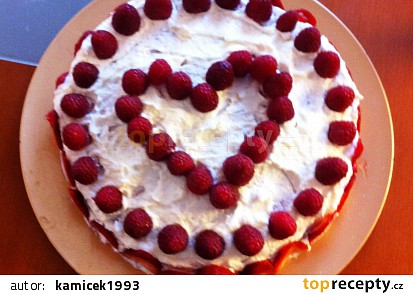 Valentýnský dort